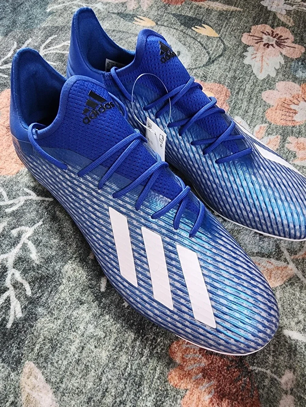 Mens ADIDAS X19.2 FG Blue Soccer Cleats
